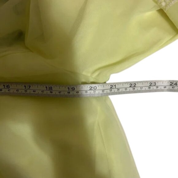 French Maid lime green vintage peignoir size S - Picture 10 of 11